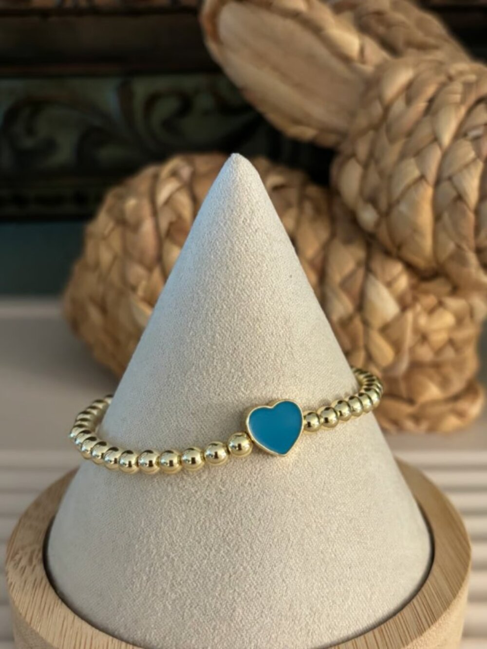 BB Lila Hug Tugs Bracelet- turquoise heart